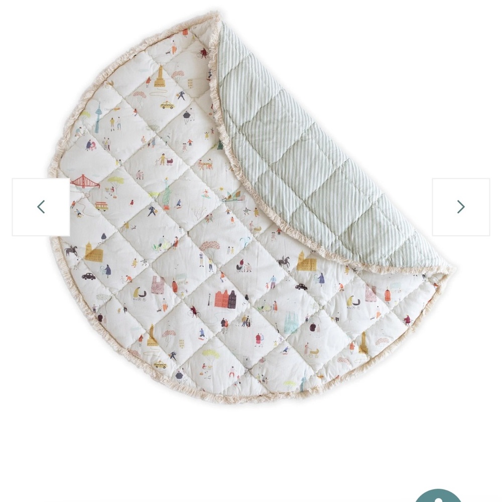 Pehr Organic Cotton Reversible Quilted Play Mat